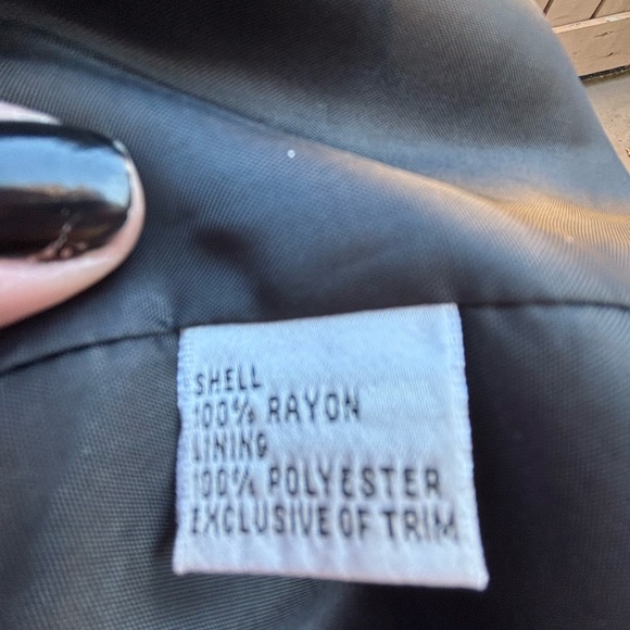 Gorgeous Black Velvet Blazer Sz 16 - EUC - Picture 12 of 13